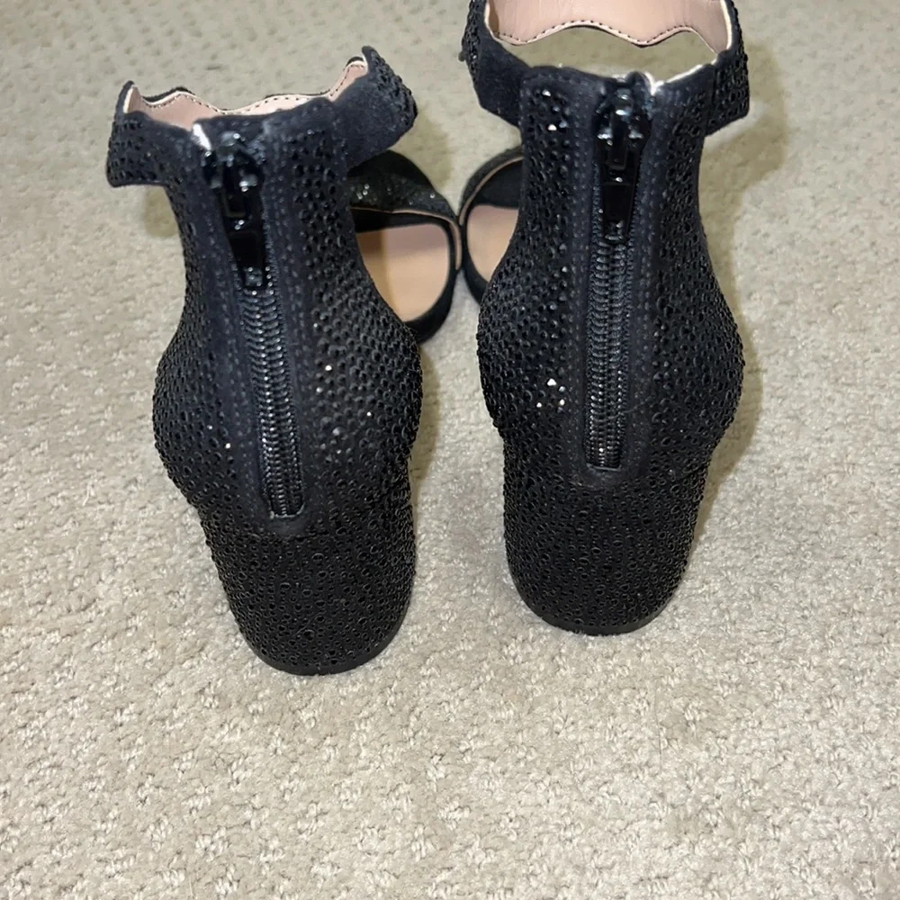 INC hadwin black sparkle heels - Picture 4 of 5